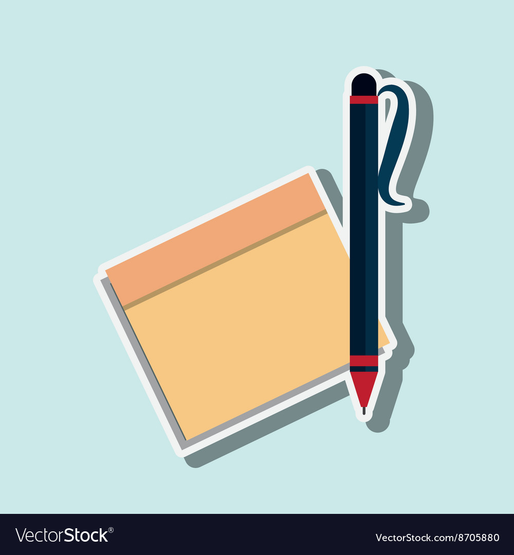 Notebook icon design Royalty Free Vector Image