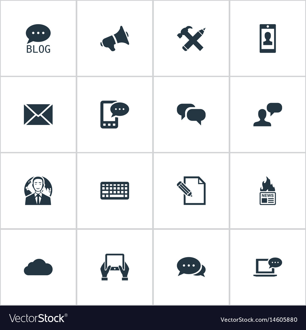 Set of simple user icons