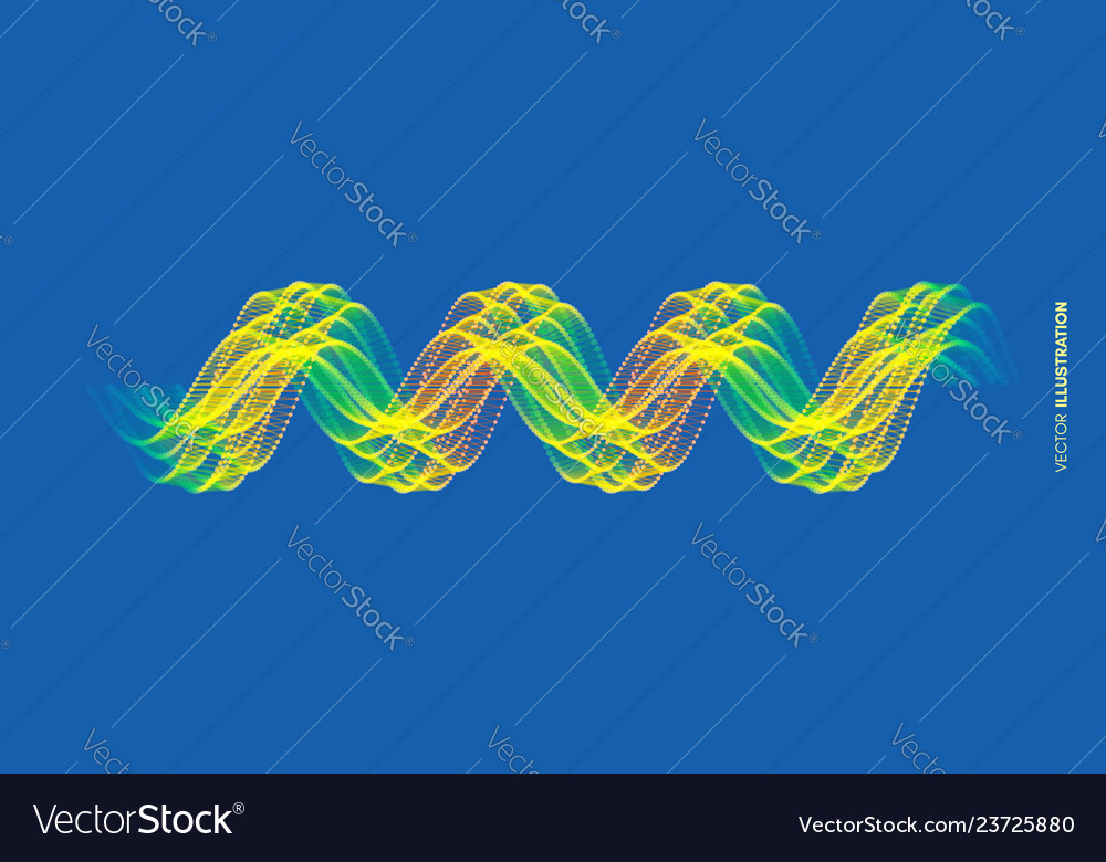 Spiral connection structure abstract grid design vector image Spiral connection structure abstract grid design
