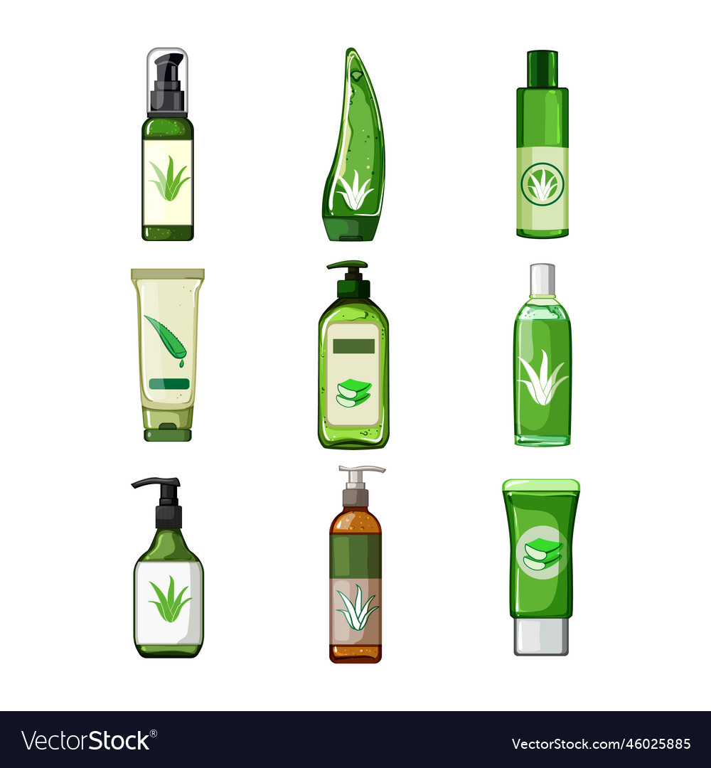 Aloe vera Kosmetik-Set Cartoon