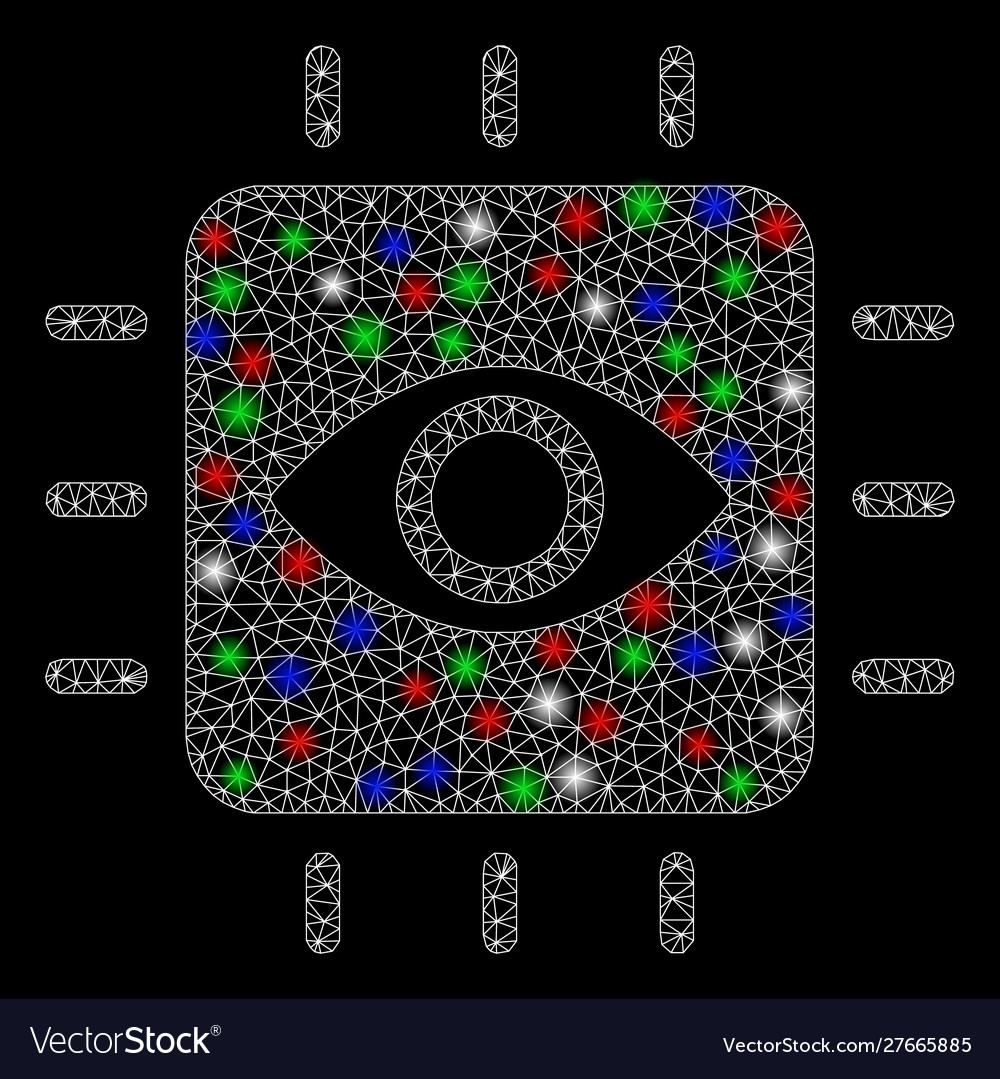 Bright mesh network vision processor with flash vector image Bright mesh network vision processor with flash