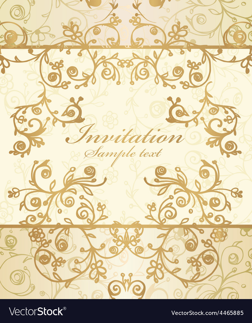 Frame and ornate pattern