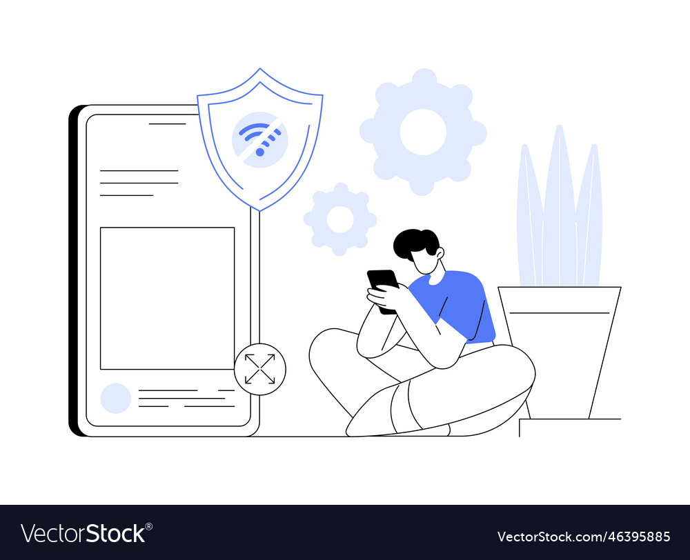 Progressive web app abstract concept vector image Progressive web app abstract concept