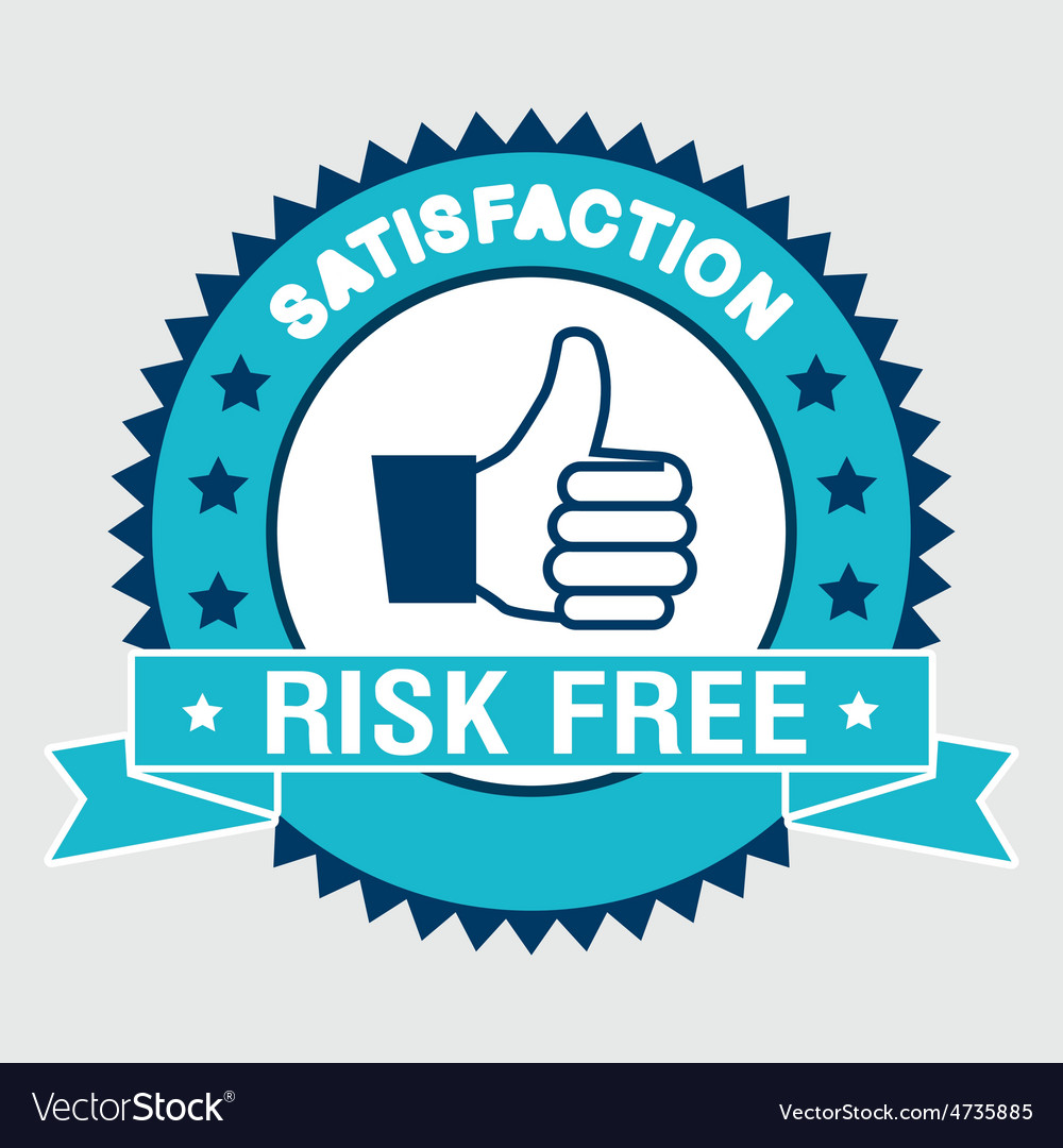 Risk free design Royalty Free Vector Image - VectorStock