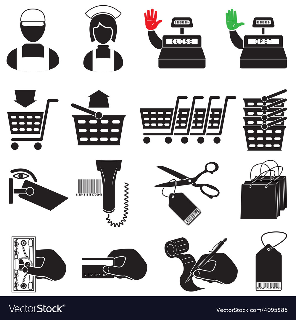 Supermarket Icon Set