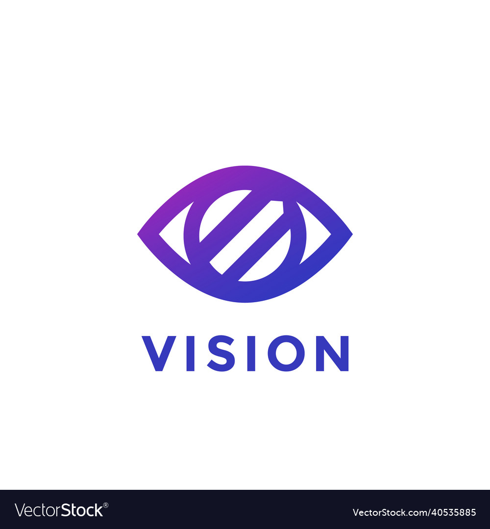 Vision Logo-Ikone mit einem Auge