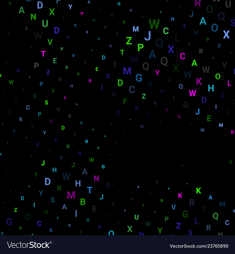 Abstract texture with letters vector image Abstract texture with letters