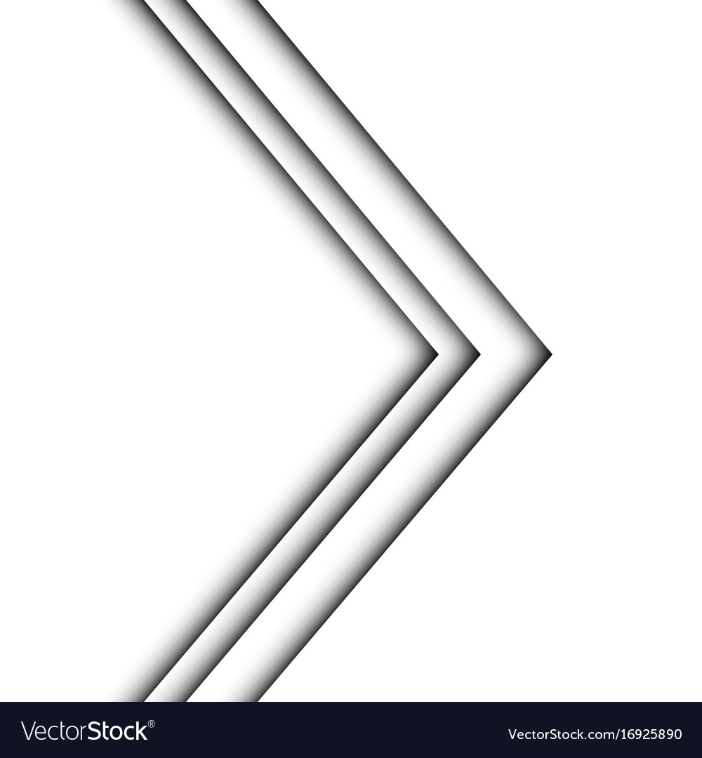 Abstract white arrow design modern
