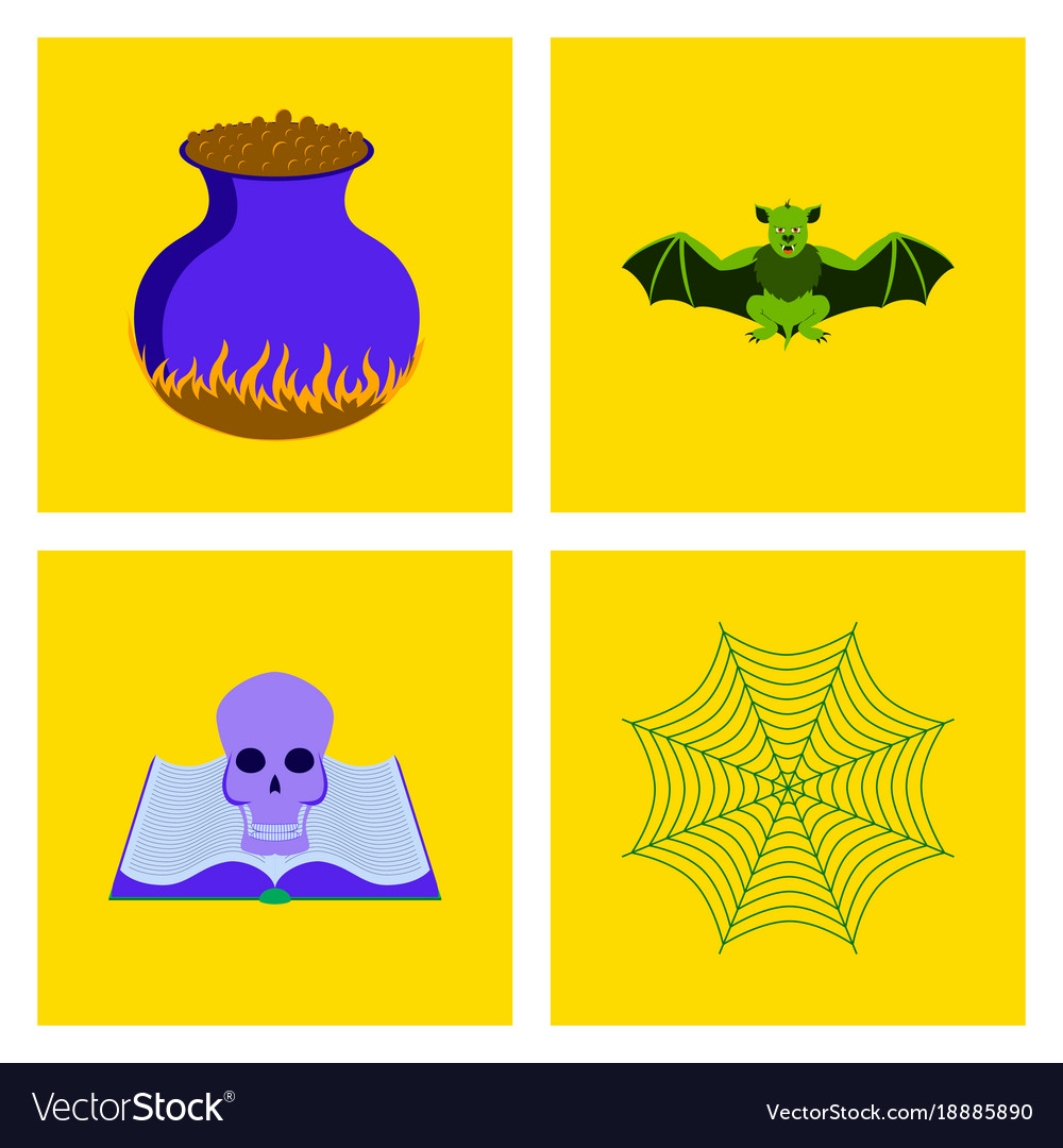 Assembly flat ghost spider book skull web