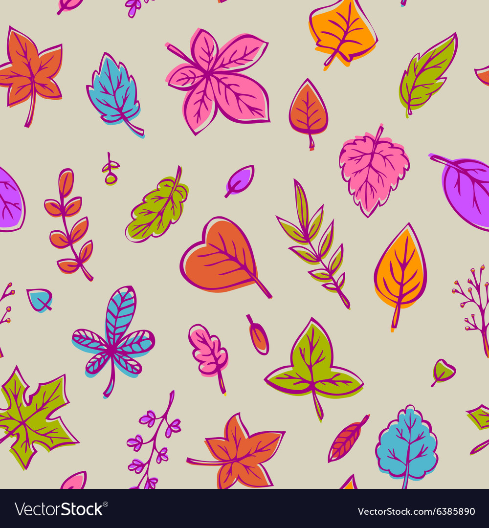 Autumn Leaf Seamless Pattern