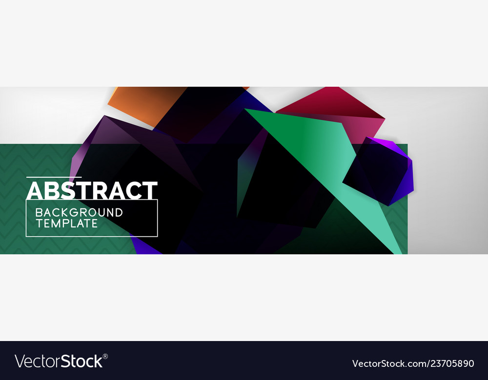 Dark 3d triangular low poly shapes abstract Vector Image Dark 3d triangular low poly shapes abstract