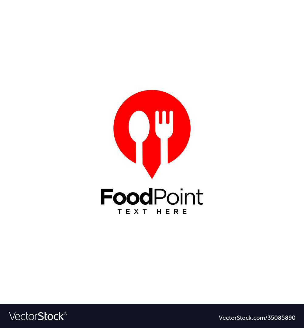 Food point and restaurant logo logo template Vector Image