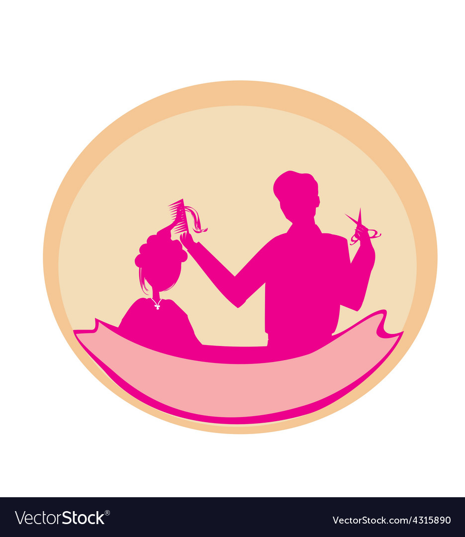 Hairstylist Icon Royalty Free Vector Image Vectorstock