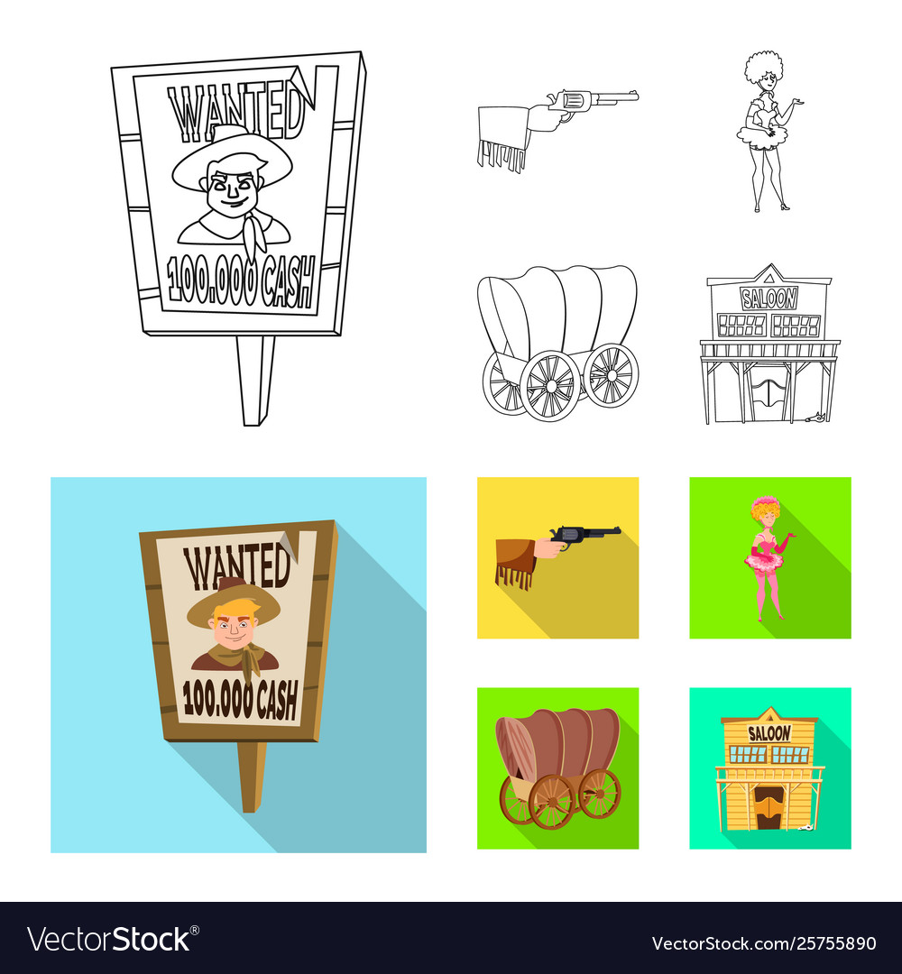 Isolated object texas and history icon set Vector Image Isolated object texas and history icon set
