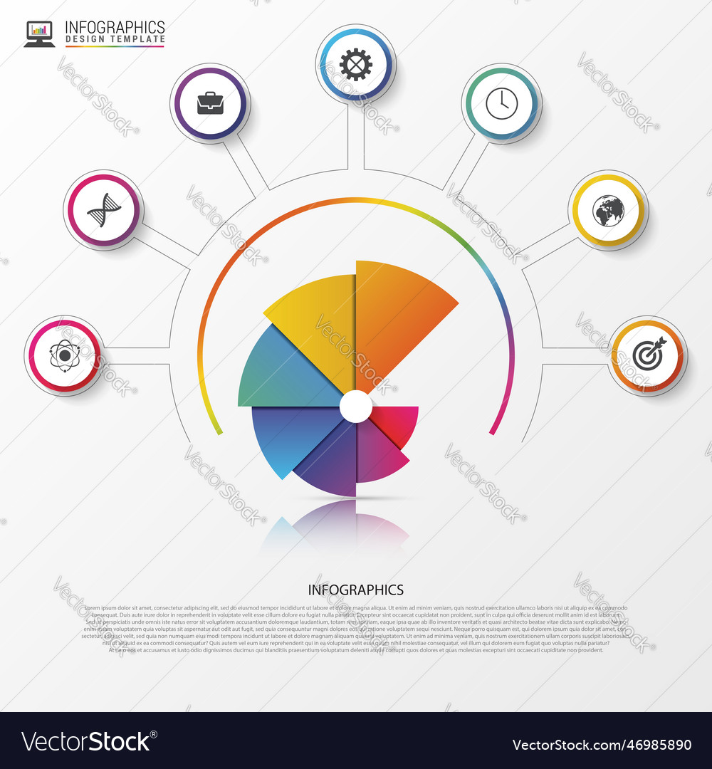 Moderne Infografik Optionen Banner Spiral Pier vector image Moderne Infografik Optionen Banner Spiral Pier