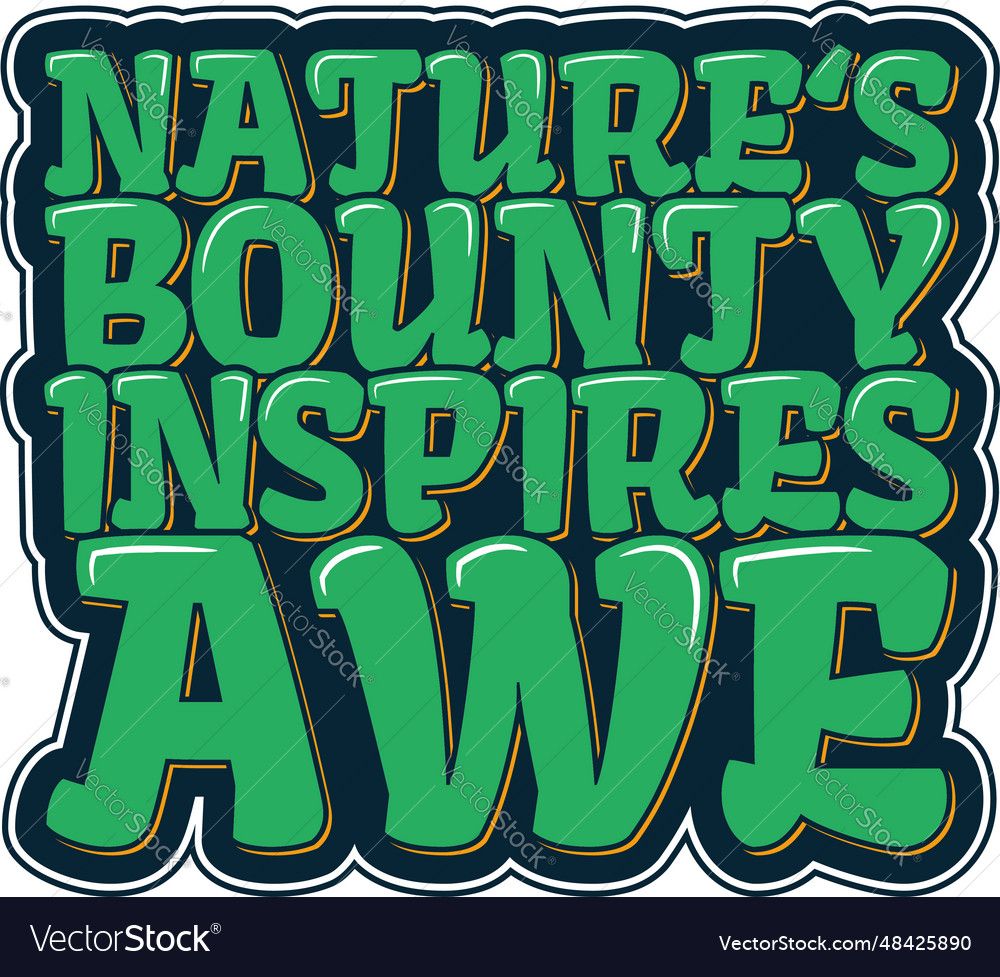 Natures bounty typography