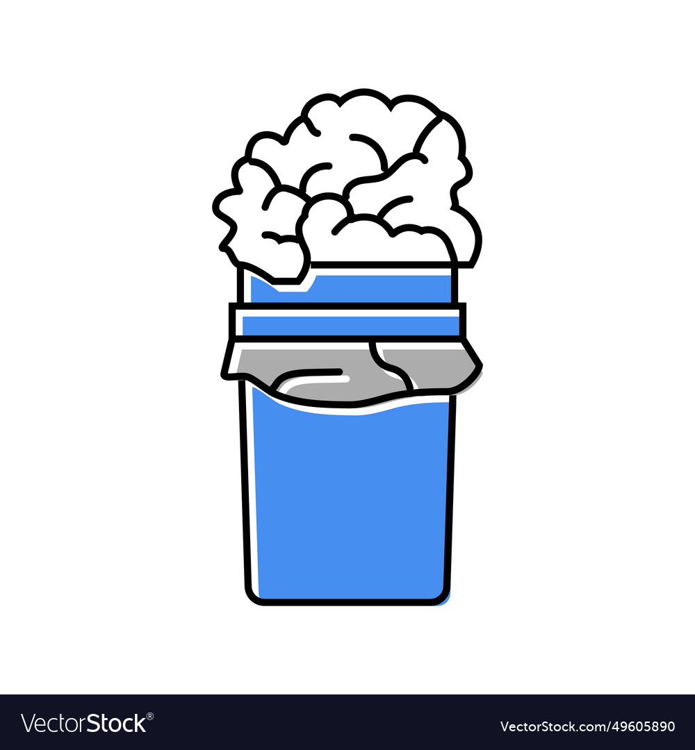 Paper towel trash color icon