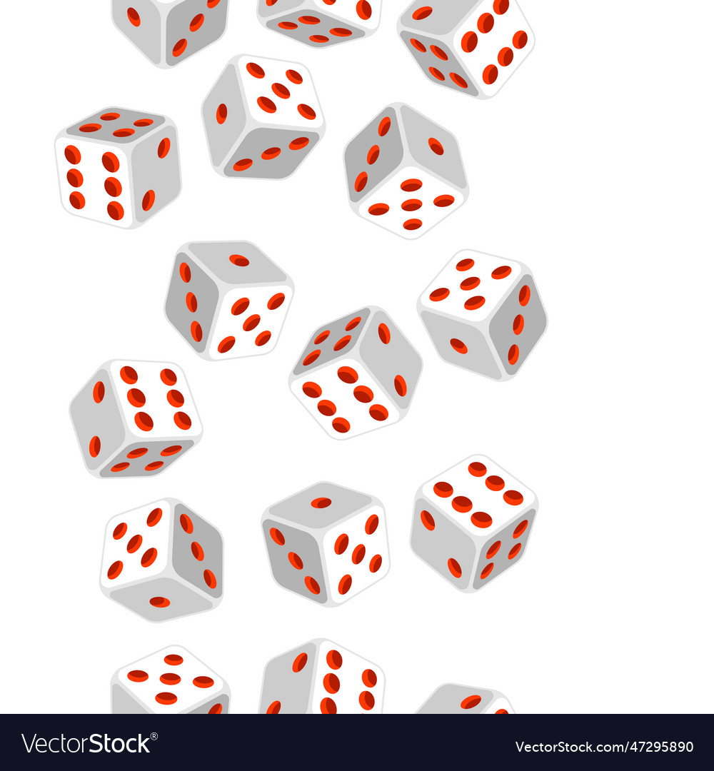 Muster mit spielen Würfel Spiel scheißt Bild vector image Muster mit spielen Würfel Spiel scheißt Bild