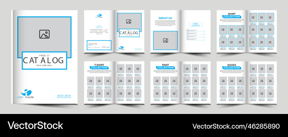Product catalog or catalogue template design Vector Image