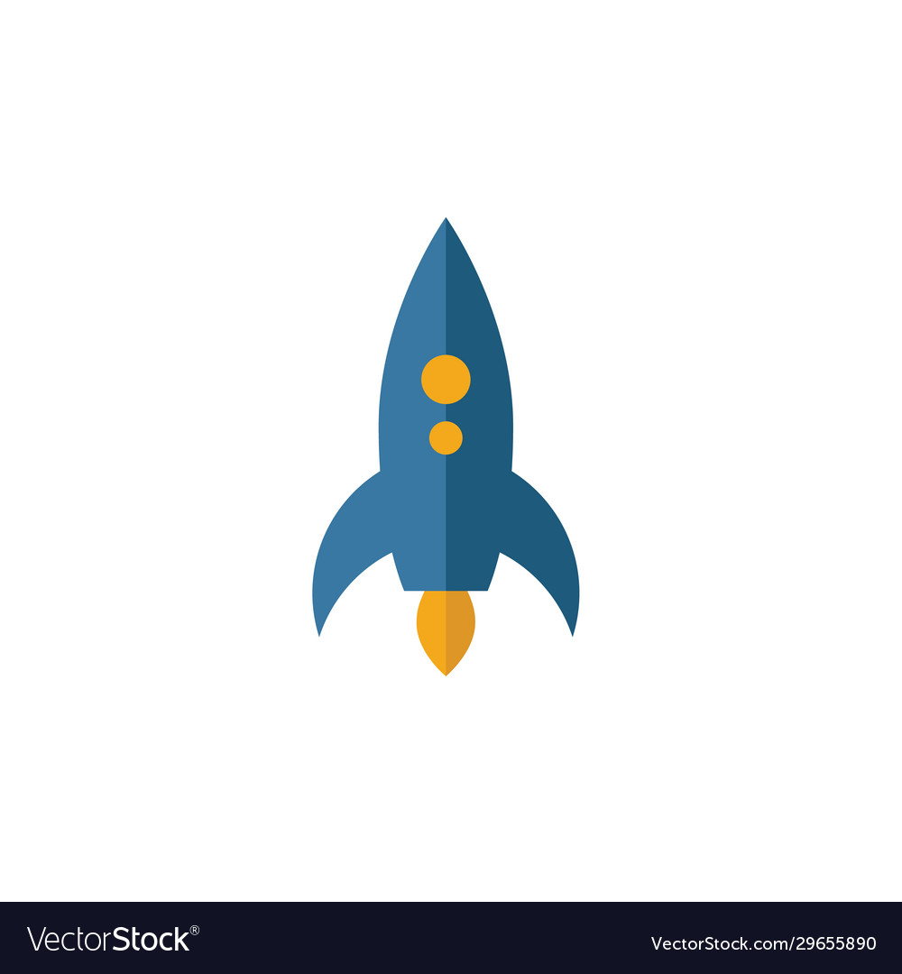 Rocket icon simple element from transport icons