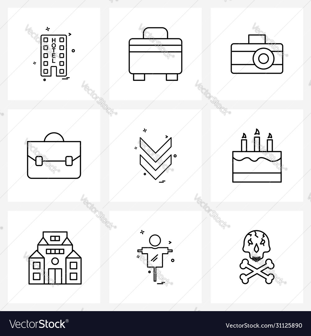 Set 9 ui icons and symbols for direction arrow
