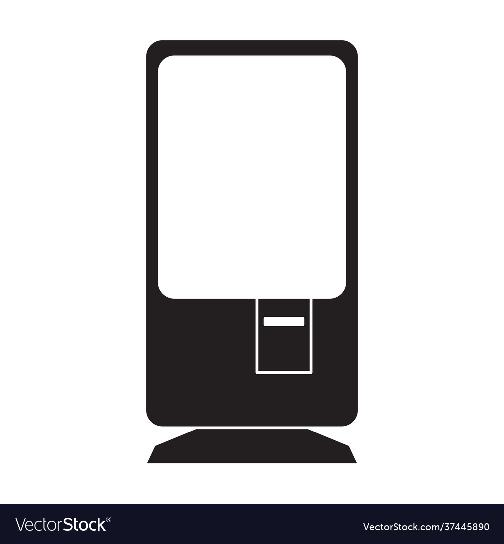 Terminal bank black icon