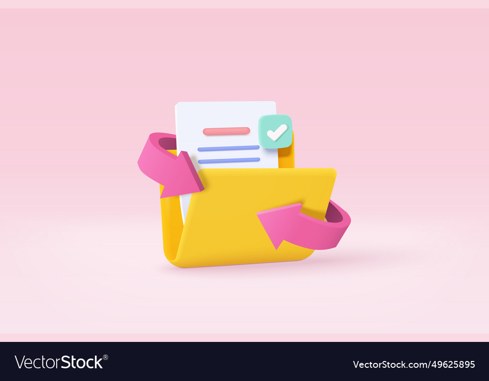 3d file transfer of document in folder
