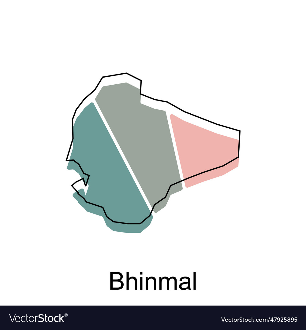 Bhinmal map design template with outline