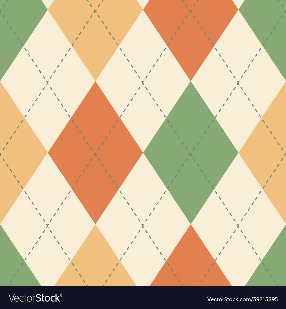 Classic argyle seamless pattern background vector image Classic argyle seamless pattern background