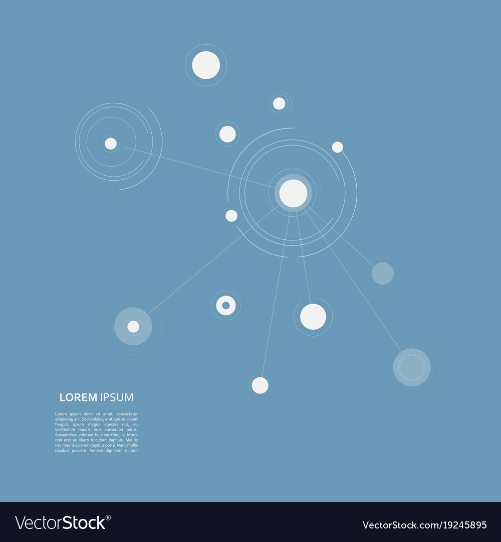 Connect circle background page template
