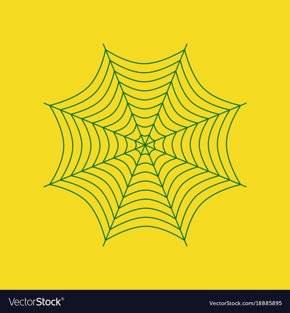 Flat on background of spider web