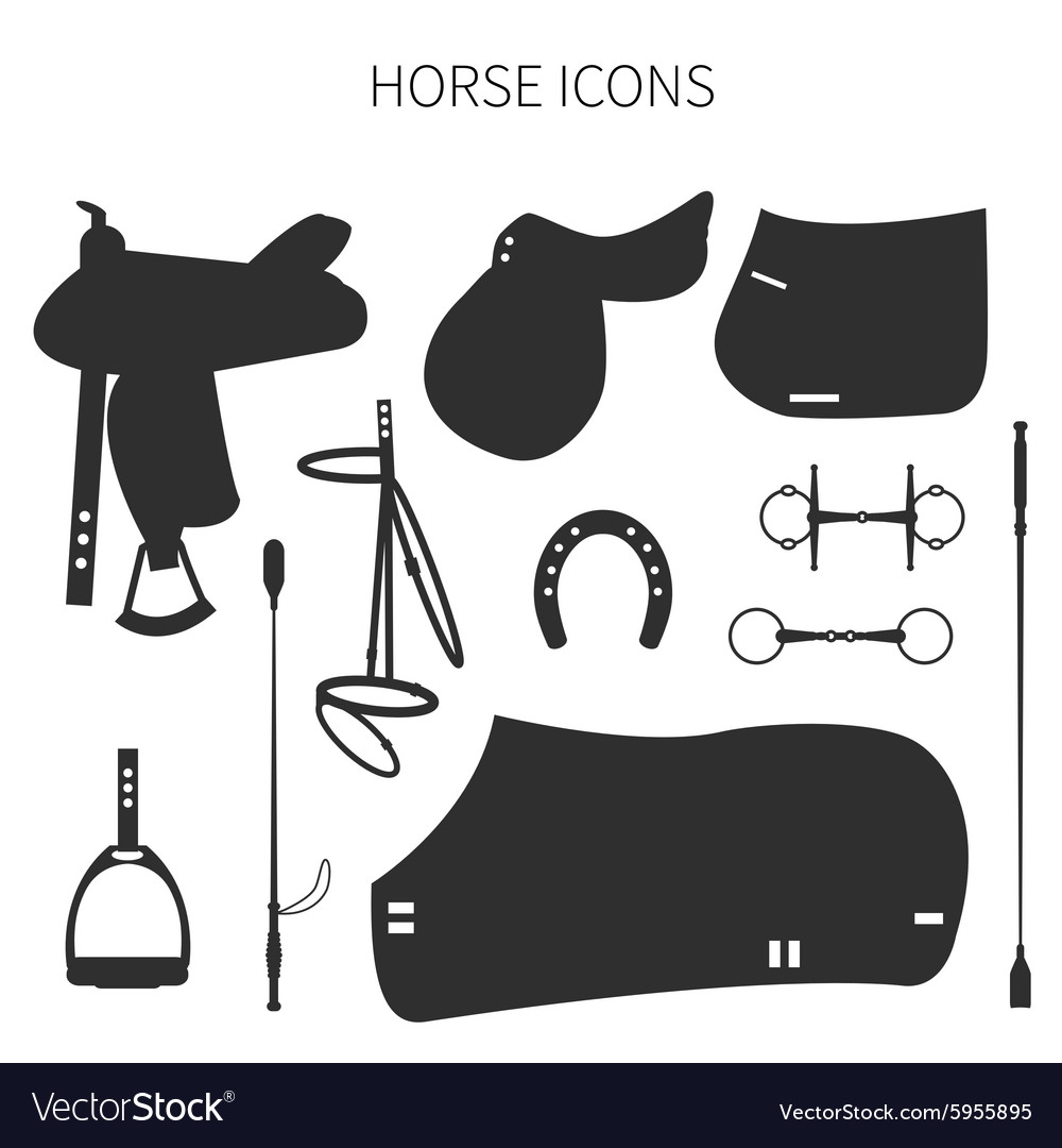 Horse icon set