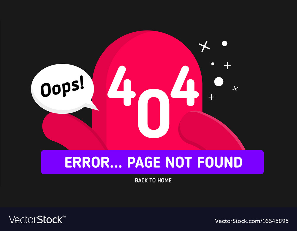 Oops 404 error
