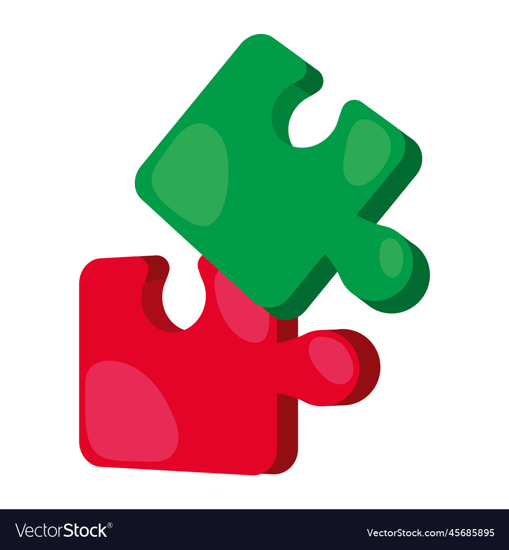 Puzzle pieces Royalty Free Vector Image - VectorStock