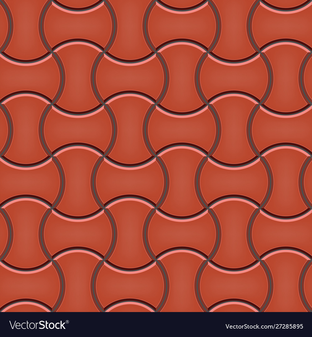 Red Cobblestone Pavement Pattern