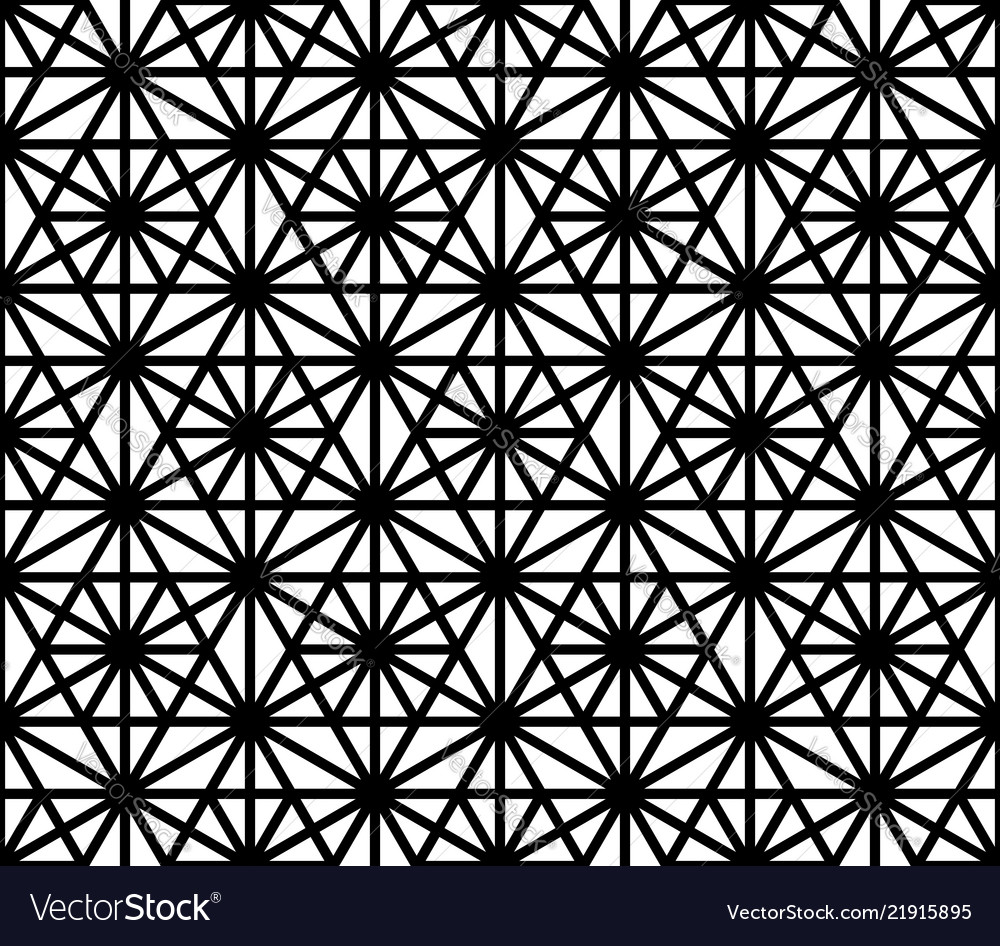 Seamless pattern based on ornament kumiko Vector Image