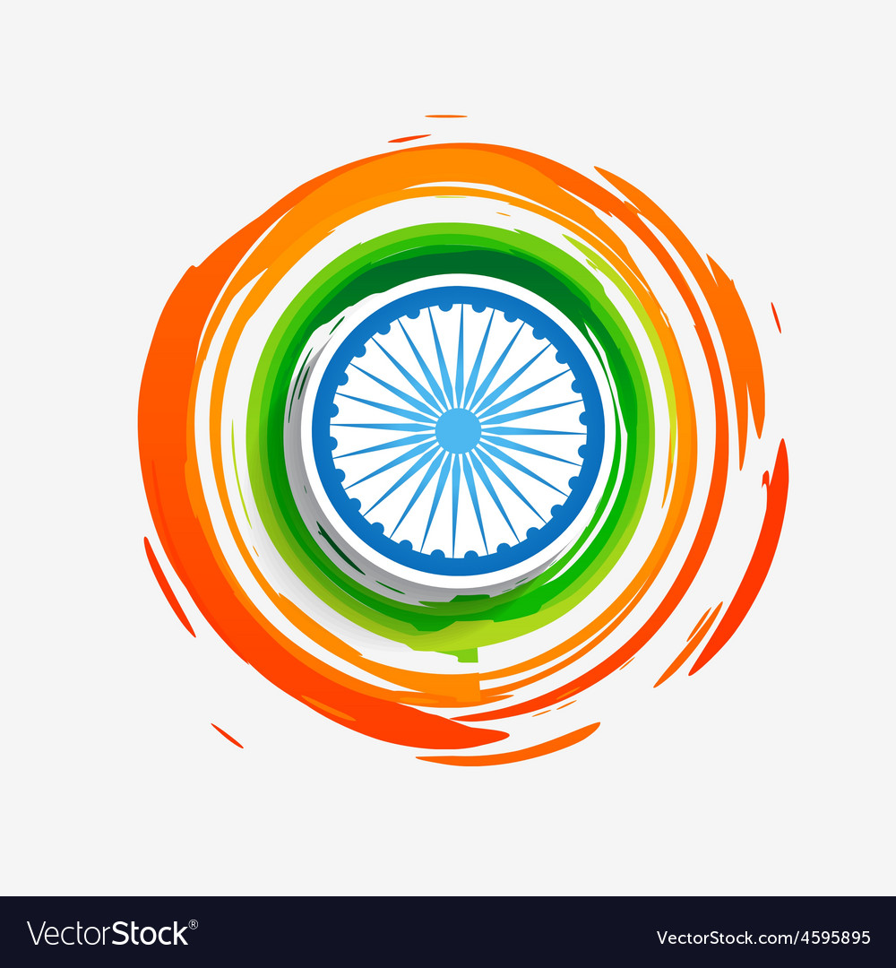 stylish creative indian flag royalty free vector image