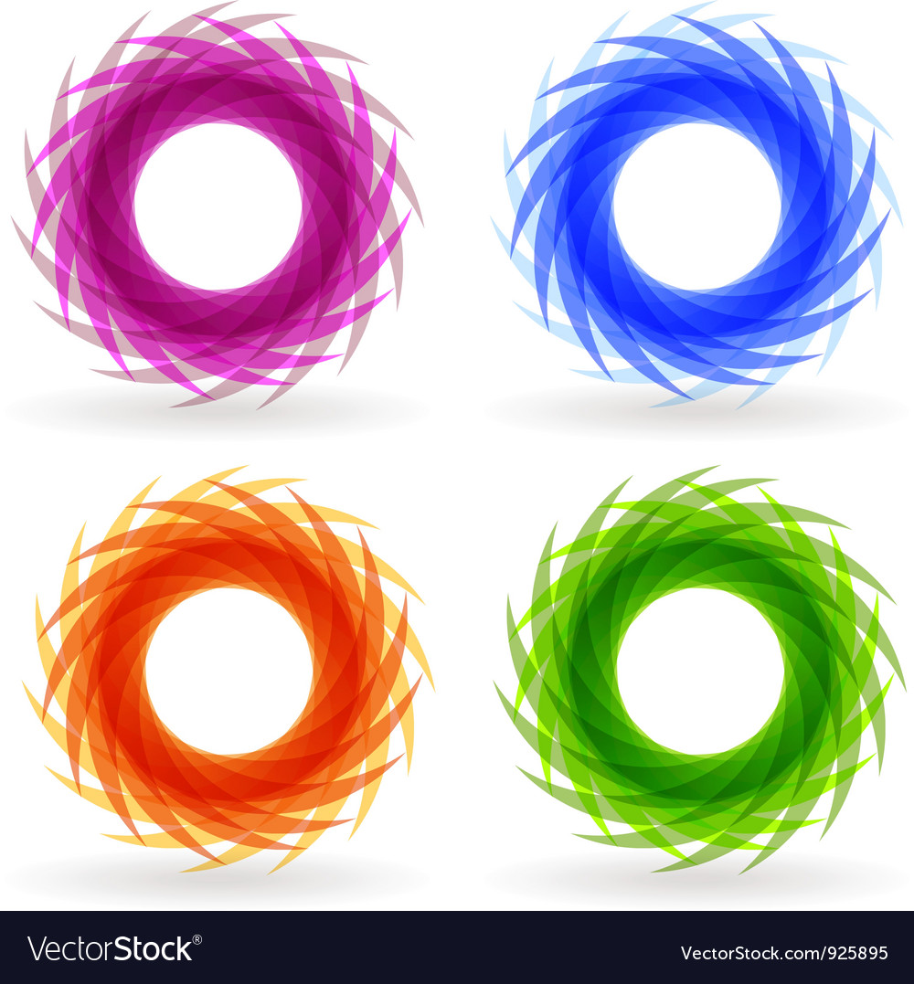 Swirl set Royalty Free Vector Image - VectorStock