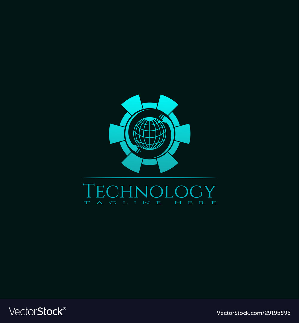 Technologie-Icon Template kreatives Logo Design