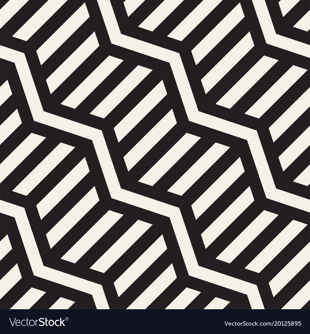 Zigzag Line Pattern - Monochrome