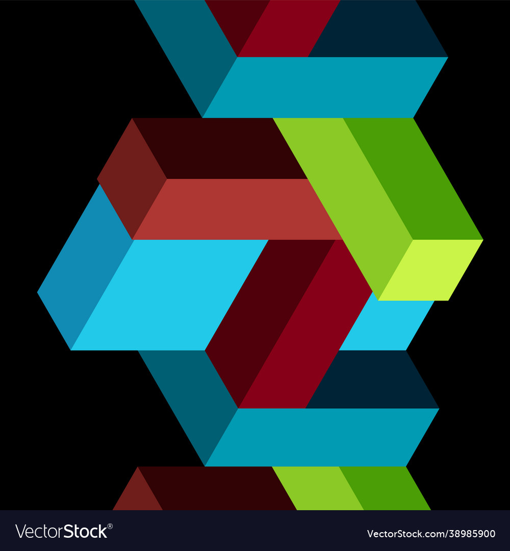 Abstract background 3d cubes cubic elements