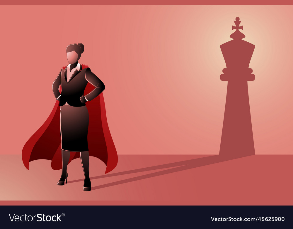 Business concept woman superhero