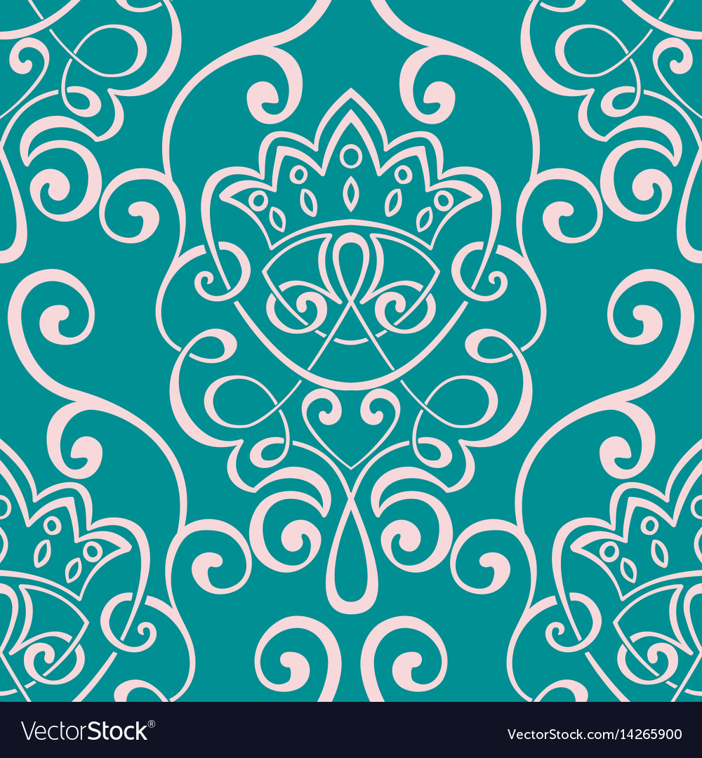 Elegant Damask Floral Pattern
