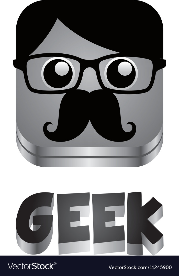 Geek guy avatar portrait