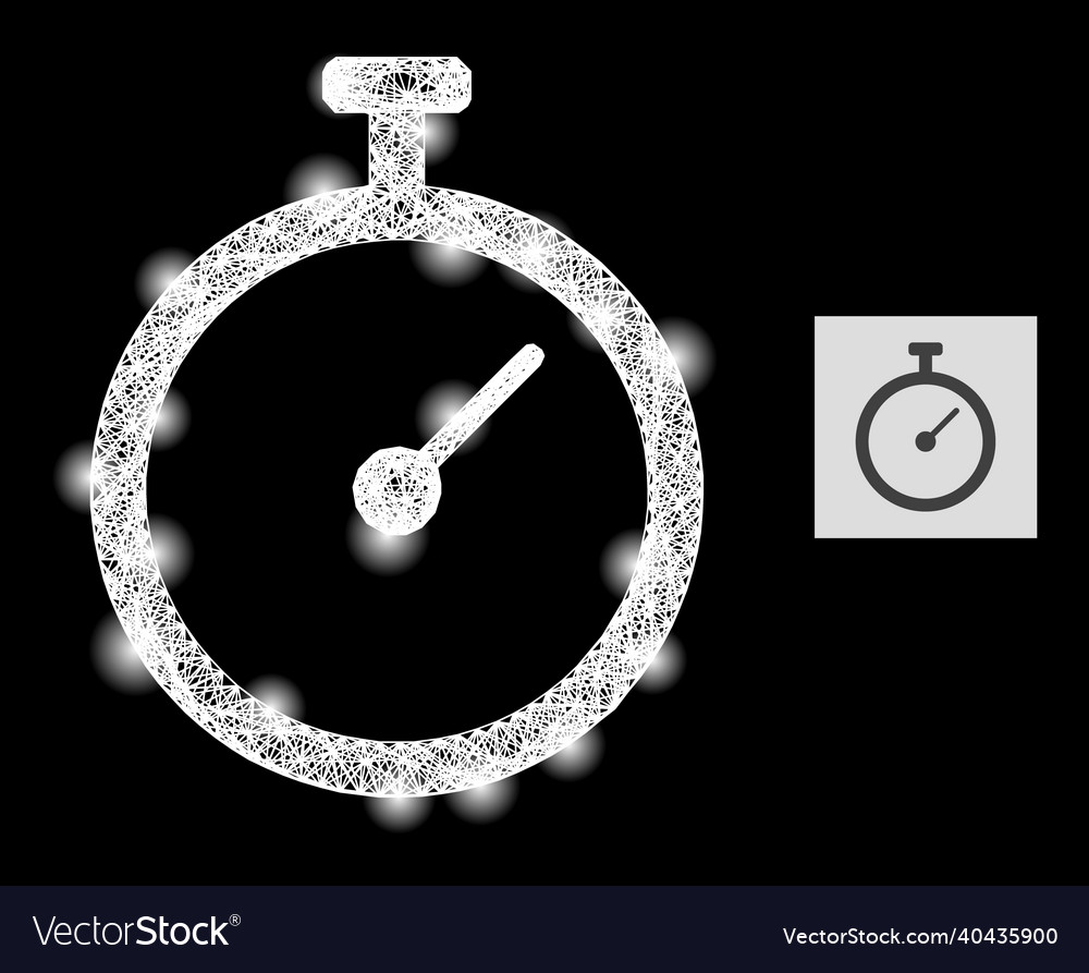 Glossy linear mesh time tracker with lightspots vector image Glossy linear mesh time tracker with lightspots