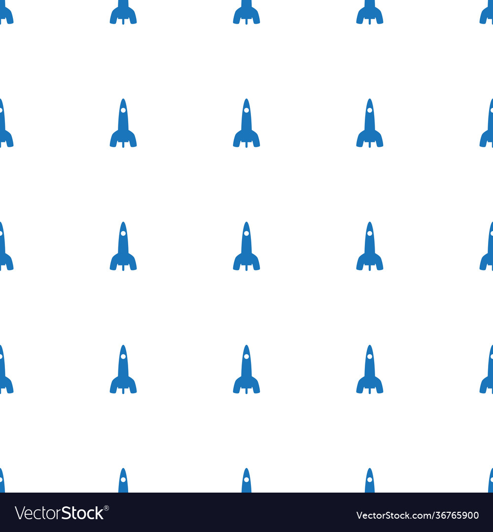Rocket icon pattern seamless white background