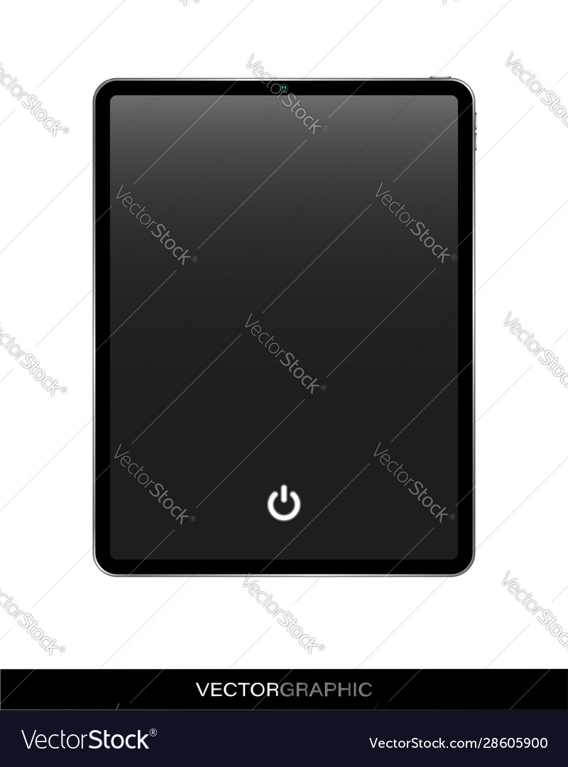 Tablet Display with Power Button
