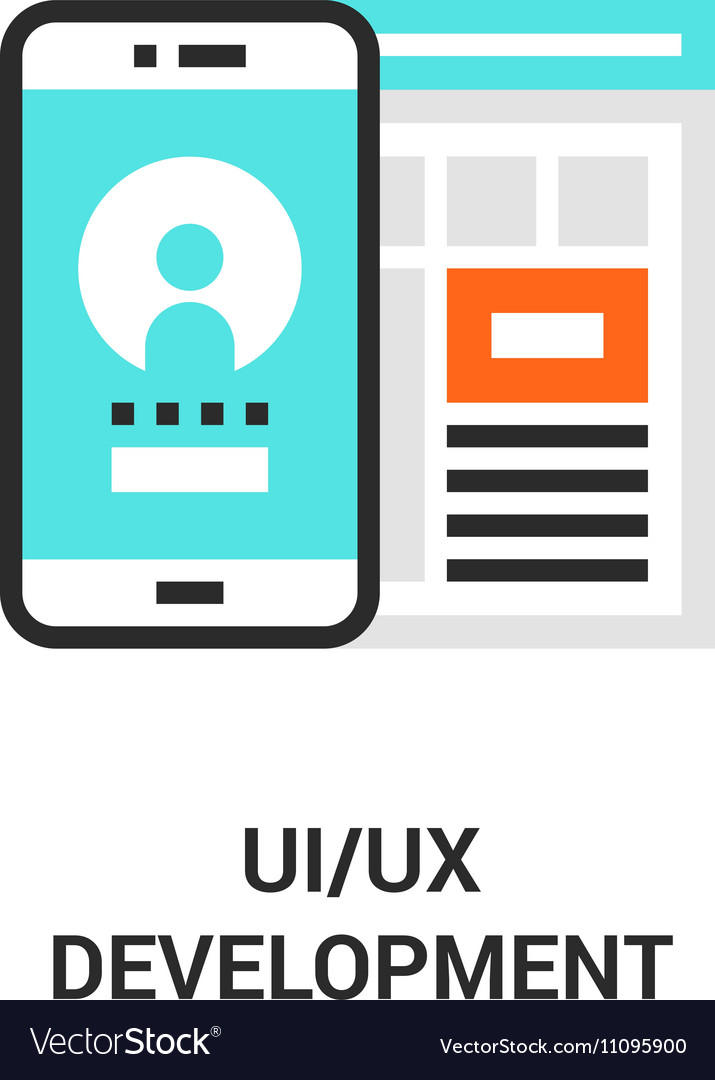 Ui ux development Royalty Free Vector Image - VectorStock