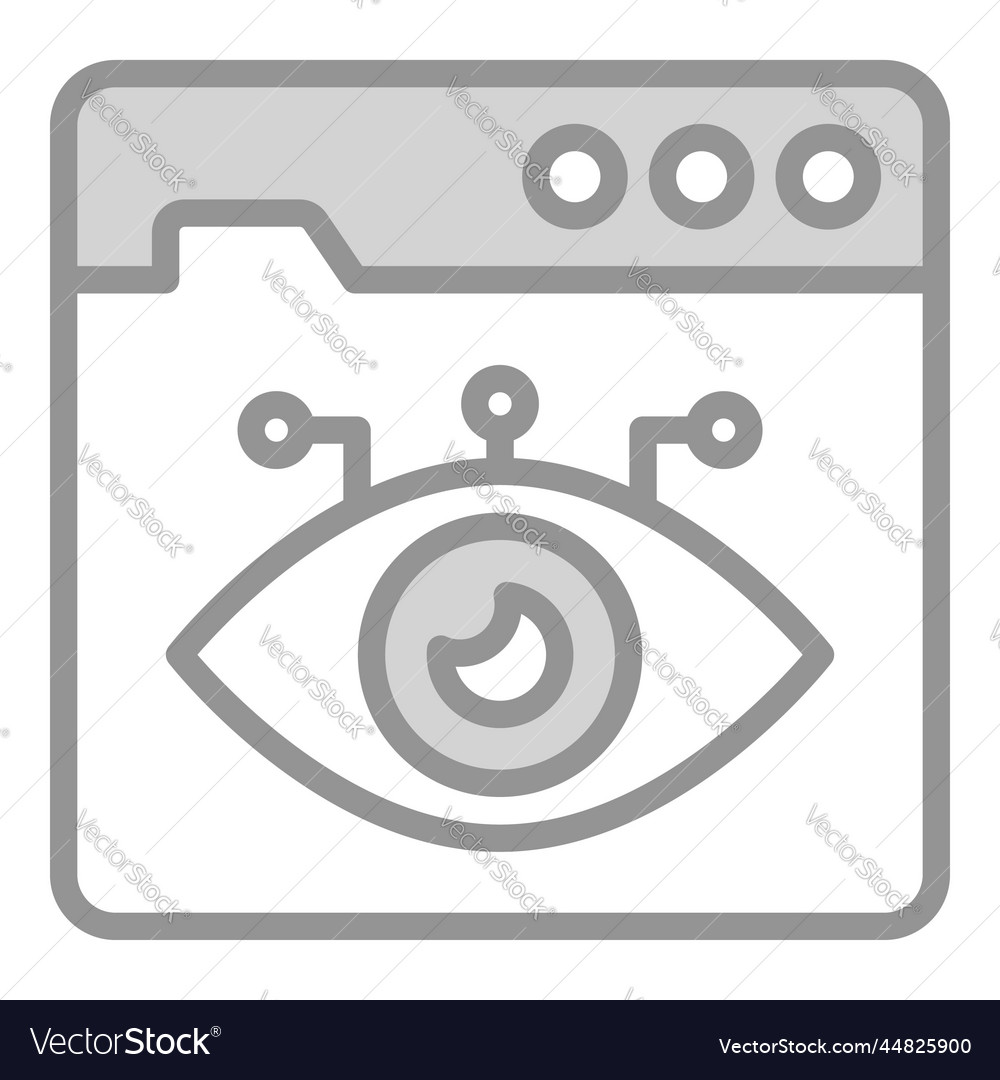 Web vision icon user interface as a simple sign