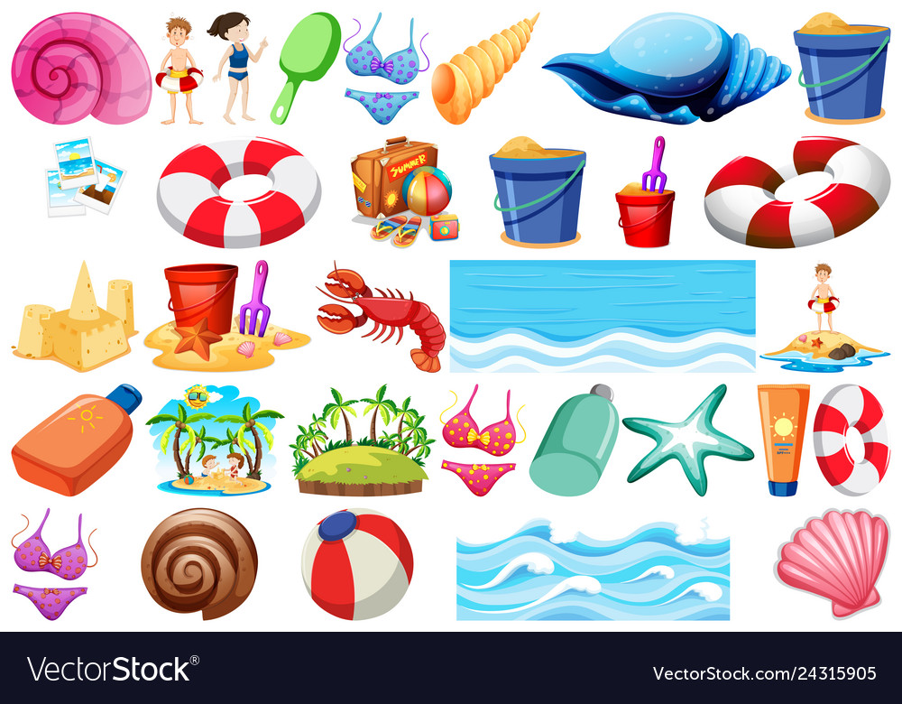 Beach Objects Collection
